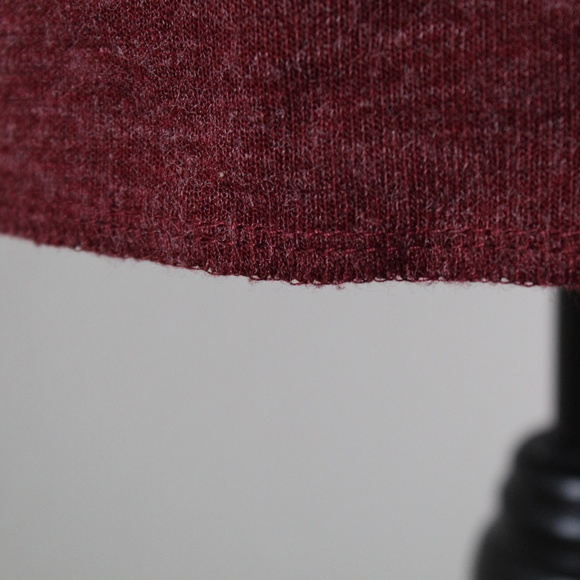 Flecked Burgundy High-Waisted Athleisure Skirt - Picture 3 of 8